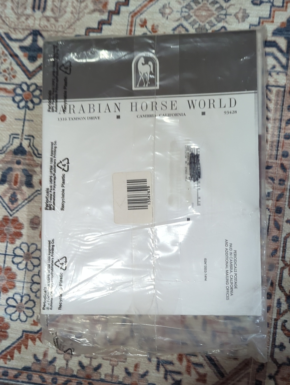 Arabian Horse World January 2007 Issue "Brand New" Sealed In Original Cellophane